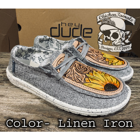 WOMENS* Sunflower Hey Dude shoes | ChickenTamale Designs