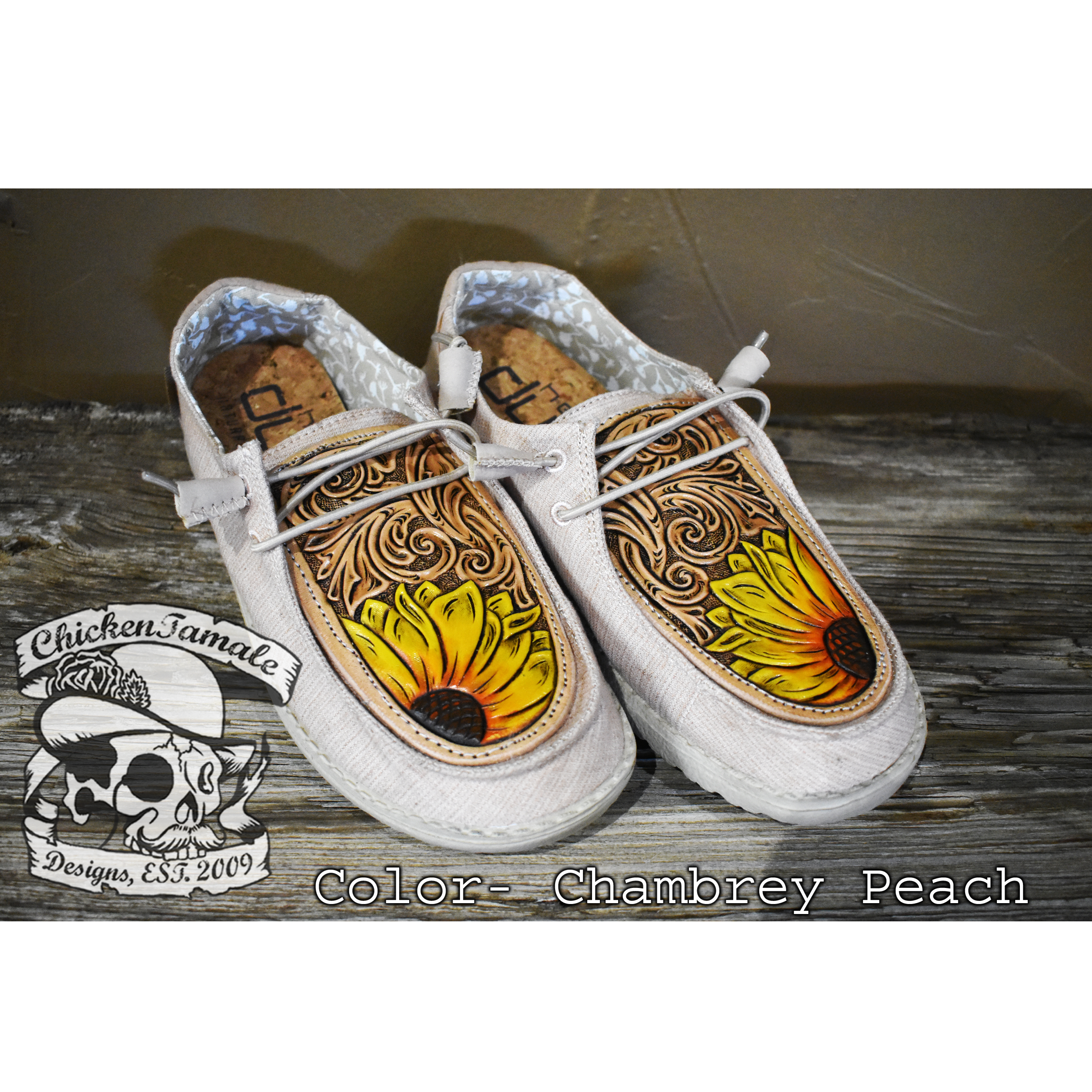 WOMENS* Sunflower Hey Dude shoes | ChickenTamale Designs