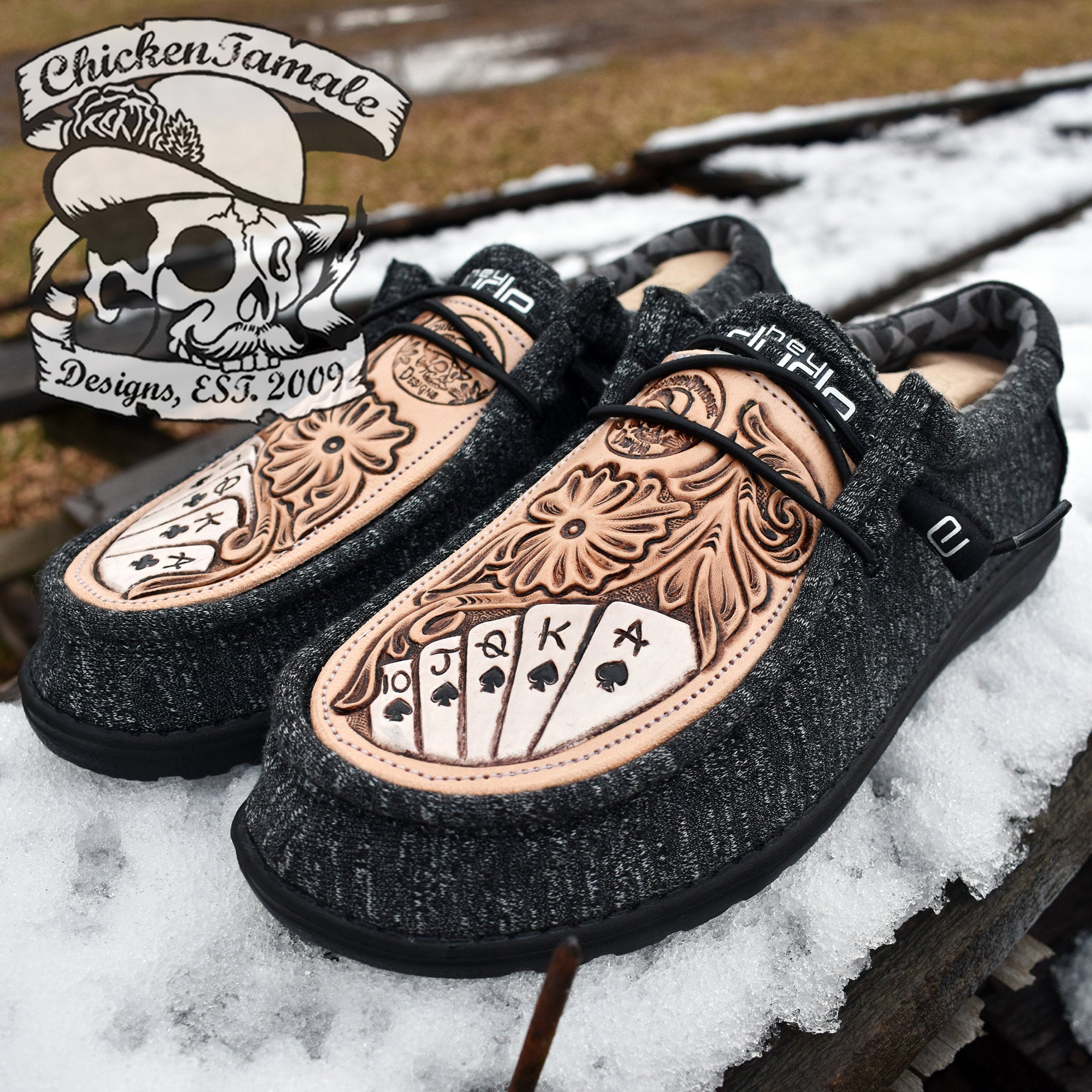 MENS Royal Flush Hey Dude shoes ChickenTamale Designs